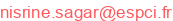 nisrine.sagar (arobase) espci.fr